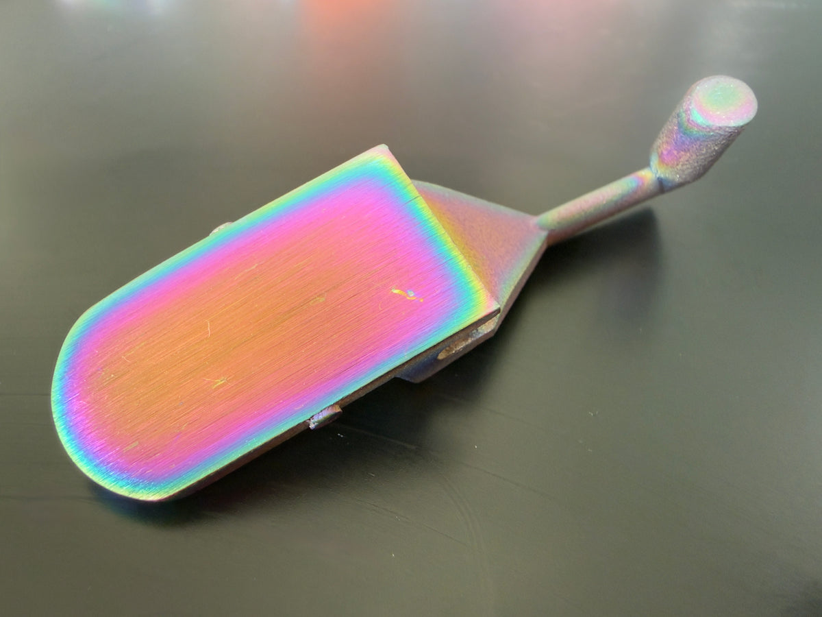 Studio Seconds: GoodSwitch Chromatone for April Hybrid Brewer (Iridescent PVD), 316L stainless steel lever for the April Hybrid Brewer